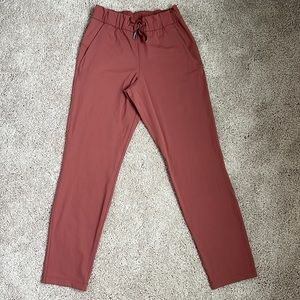 lululemon rust color pants